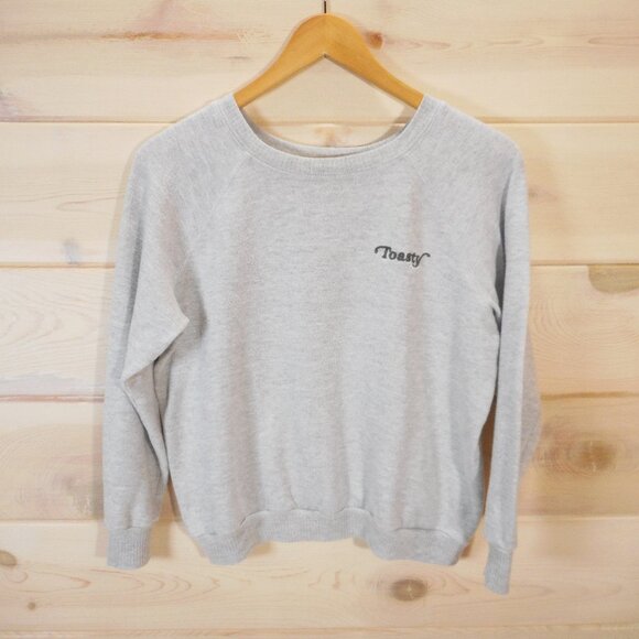 Project Social T Womens size XS Toasty Sweatshirt Gray Raglan Sleeve - Picture 1 of 10